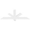 Ekena Millwork Kennewick Architectural Grade PVC Gable Bracket, 60"W x 20"H x 4"D x 4"F, 8/12 Pitch GBP060X20X0404KEN00 - alternate 4